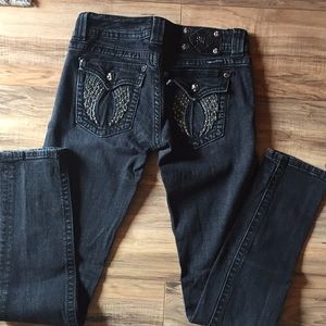 “Miss  me” black skinny jeans